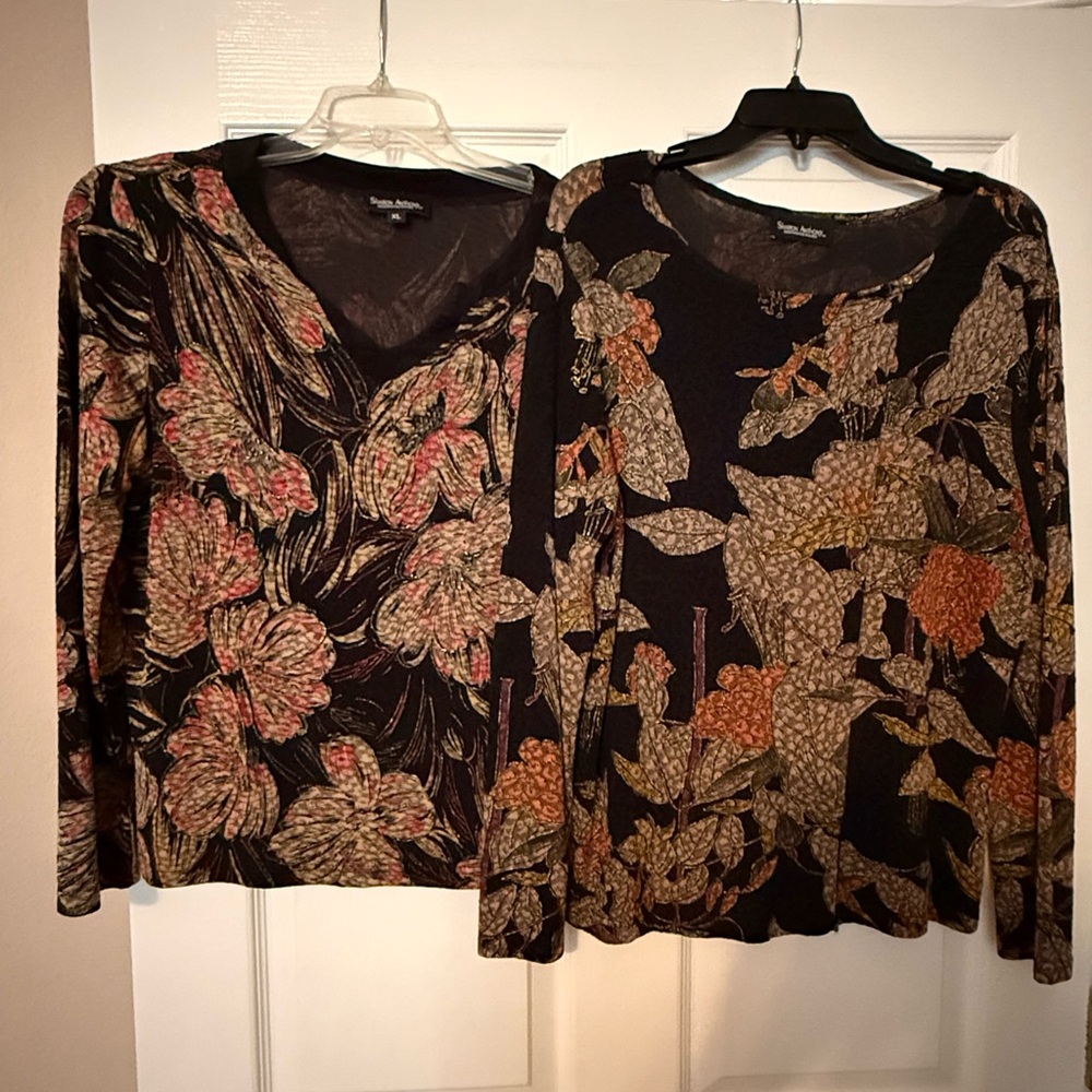 Floral Long Sleeve Tops